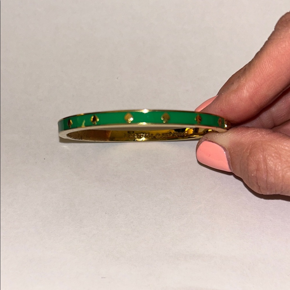 Kate Spade Emerald and Gold Bangle